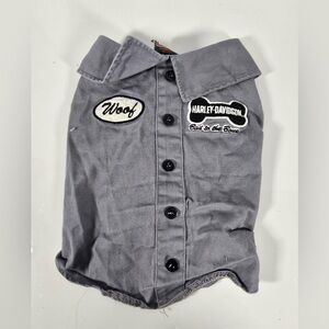 Official Harley Davidson Motorcycles Dog Woof Shirt small
